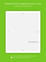 Натяжные потолки 15.6 м2, 3.1 м2, 4.3 м2, 15.6 м2, 3.5 м2