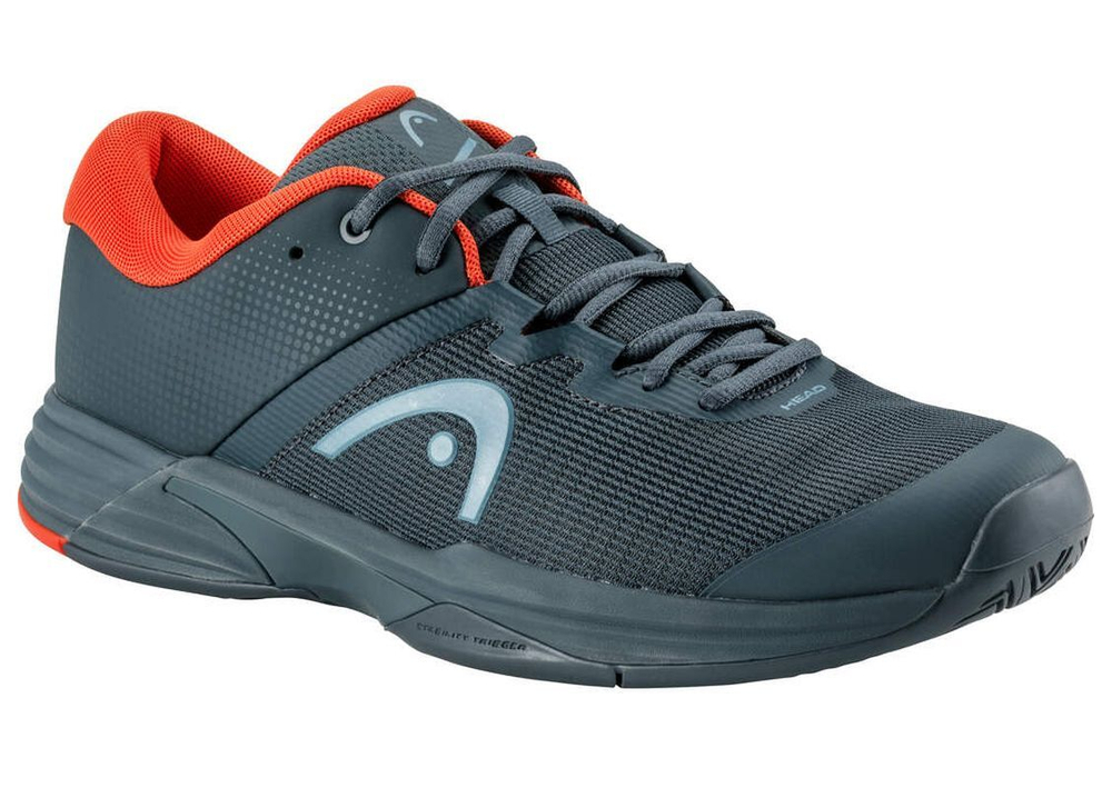 Мужские кроссовки теннисные Head Revolt Evo 2.0 - dark grey/orange