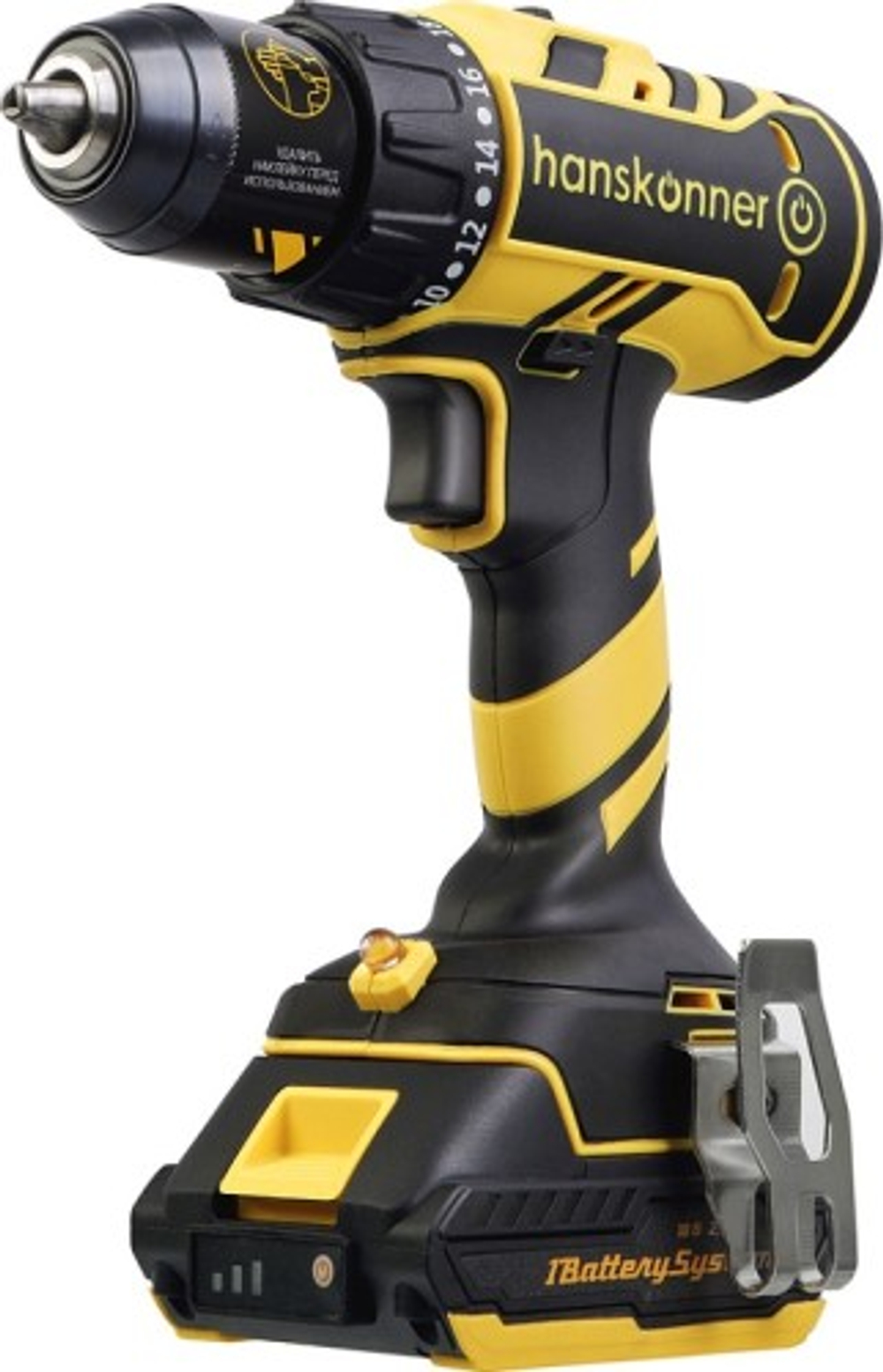 Дрель-шуруповерт аккумуляторная HANSKONNER HCD1865