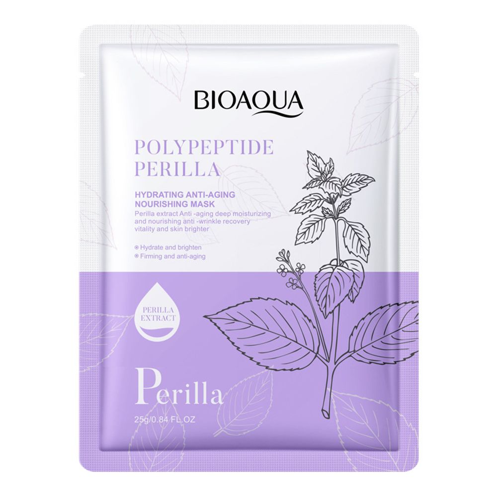 BIOAQUA маска-салфетка для лица с экстрактом периллы, 25г