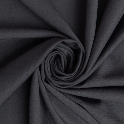 Джерси, 300 гр/м2, 150 см, 70% вискоза, 20% нейлон, 8% спандекс, тёмно-серый