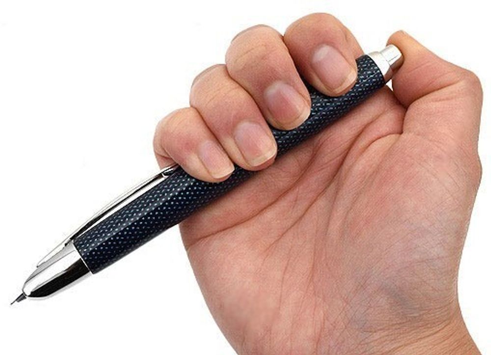 Перьевая ручка Pilot Capless Graphite синяя с пером M (FC-1500RRK-M-L) 4