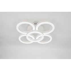 Светильник потолочный светодиодный Rivoli Juniper 6187-701 LED 75Вт 3000-6000К белый с пультом | Rivoli