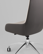 Кресло руководителя TopChairs Soulo светло-серый, серый