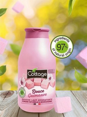 COTTAGE. Молочко для душа увлажняющее ЗЕФИР / Moisturizing Shower Milk - Sweet Marshmallow 250 мл