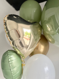 Эвкалиптовые воздушные шары на выписку №3376