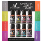 artnaturals, Набор эфирных масел, 8 лучших смесей, 8 флаконов по 10 мл (0,33 жидк. унц.)