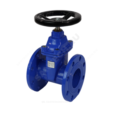 Задвижка чугун 30ч39р аналог МЗВ обрезиненный клин EPDM c гайкой Ду 350 Ру10/16 Тмакс=120C фл RMCX