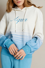 22571 Джемпер женский (молочный / голубой)