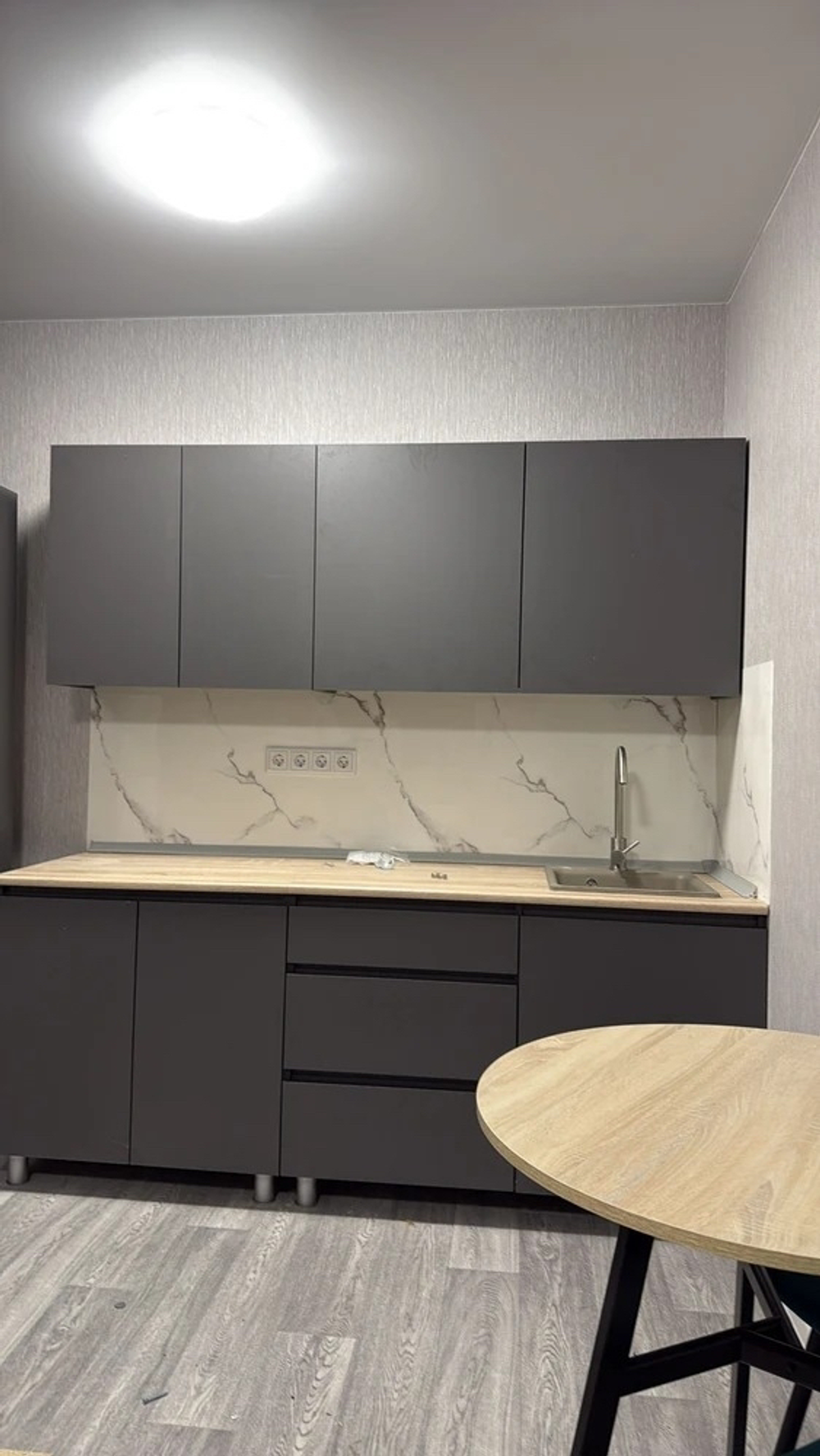 Кухня «Денвер» Графит 200 см