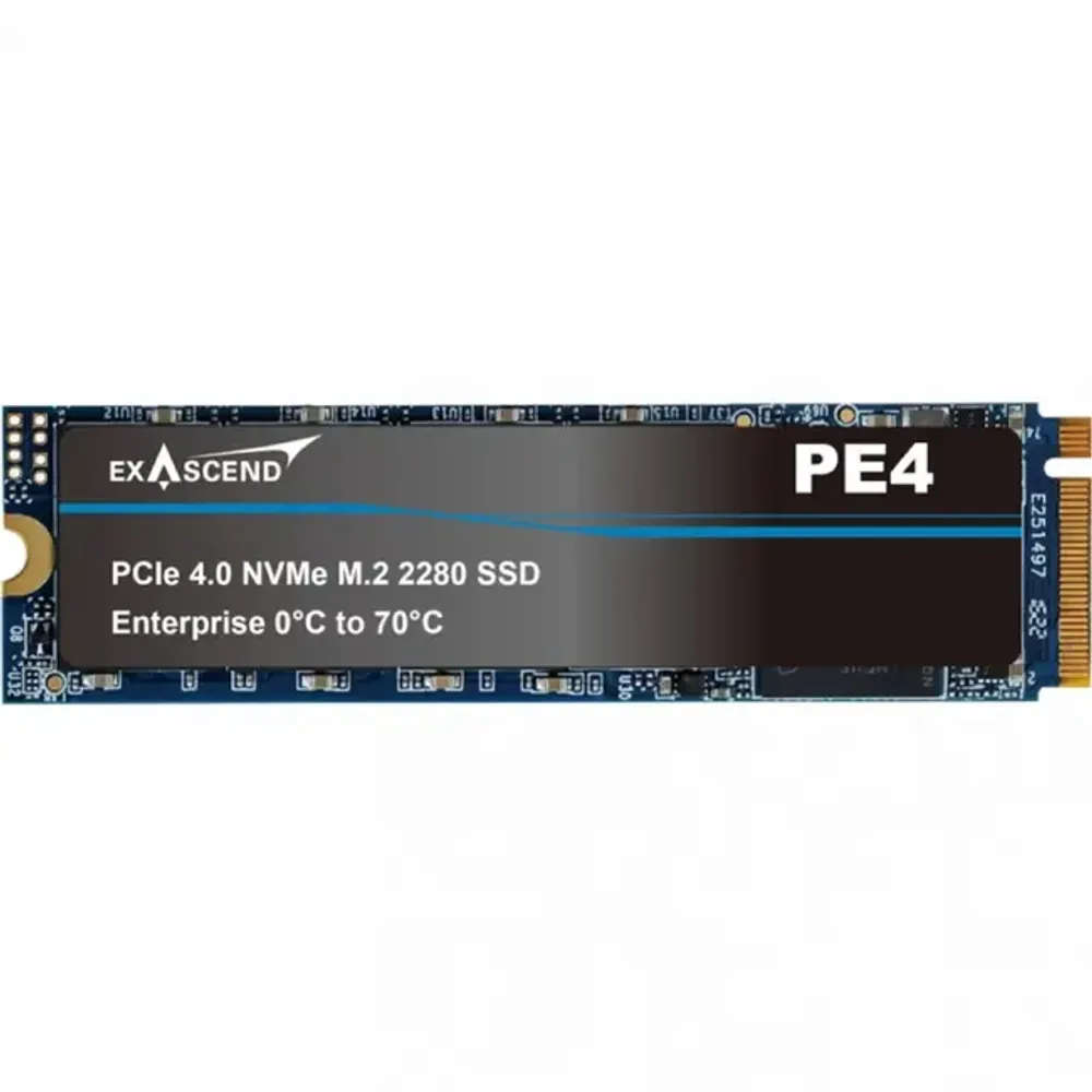 Твердотельный накопитель SSD 1920Gb, M.2 2280, Exascend PE4, 3D TLC, PCIe4.0, TBW 2000, R3200/W3200