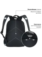 Рюкзак ПИФАГОР SCHOOL для начальной школы, "Fire goal", 38x2