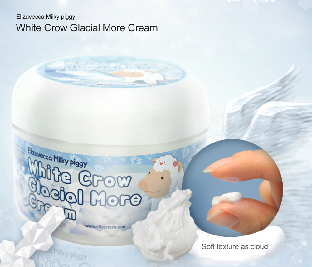 Elizavecca Milky Piggy White Crow Glacial More Cream осветляющий крем-суфле