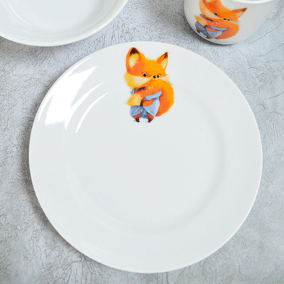 Набор детской посуды 3 предмета форма Идиллия Кроха Лисичка