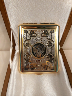 Портсигар "Герб РФ" №8