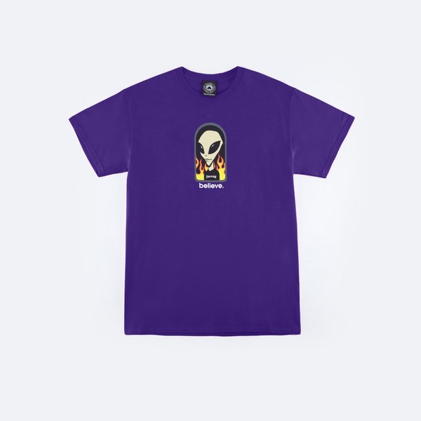 Футболка Thrasher X AWS - Believe (purple) артикул: - купить в магазине Дайс