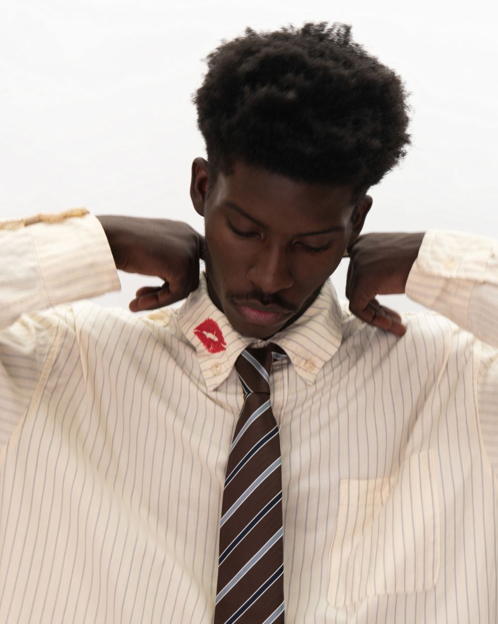 Галстук Ovum Полосатый Dusty Roast