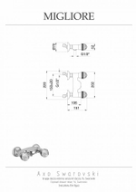 Смеситель для душа Migliore Axo Swarovski 18479 бронза