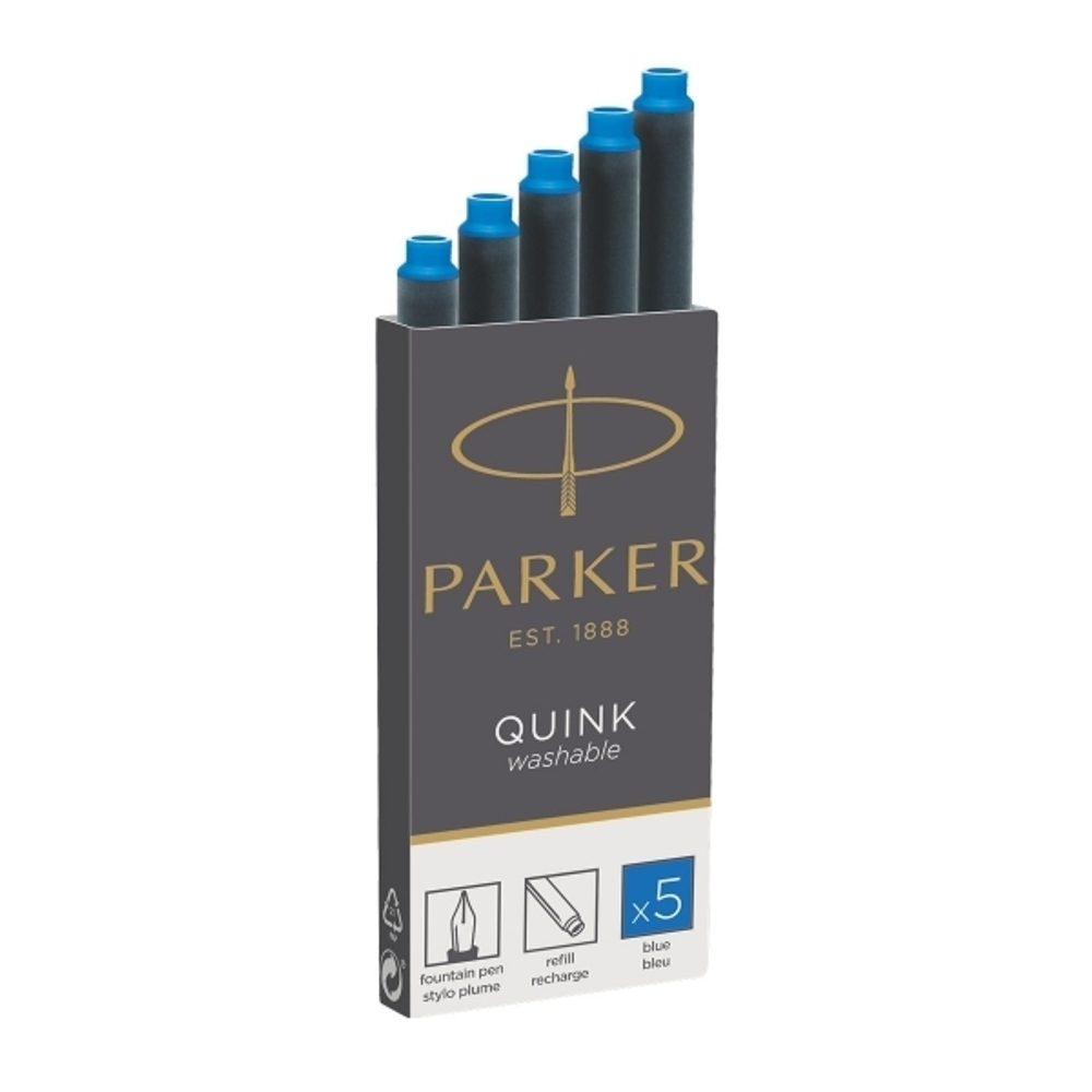 Картриджи - Parker, синий 5 шт.