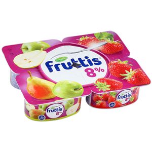 ЙОГУРТ FRUTTIS КЛУБНИКА ЯБЛОКО ГРУША 8% 115ГР CAMPINA