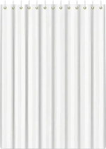 Штора для ванной 180*180"Листопад» цв.белый