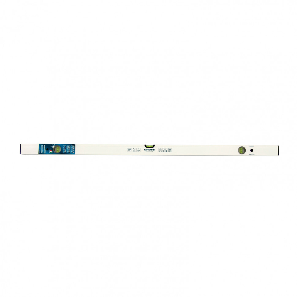 Уровень алюминиевый, 1200 мм, фрезерованный, 3 глазка, магнитный Gross