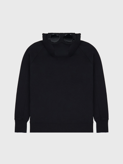 Худи на Молнии C.P. Company Diagonal Raised Goggle Zipped Black