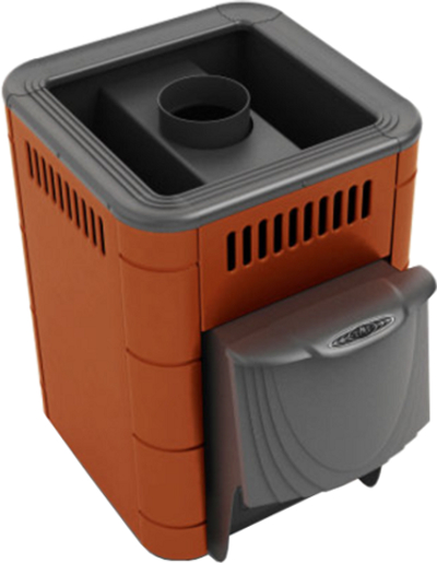 Печь банная Оса Carbon ДА терракота