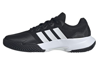 Мужские кроссовки теннисные Adidas GameCourt 2 M - core black/cloud white/silver metallic