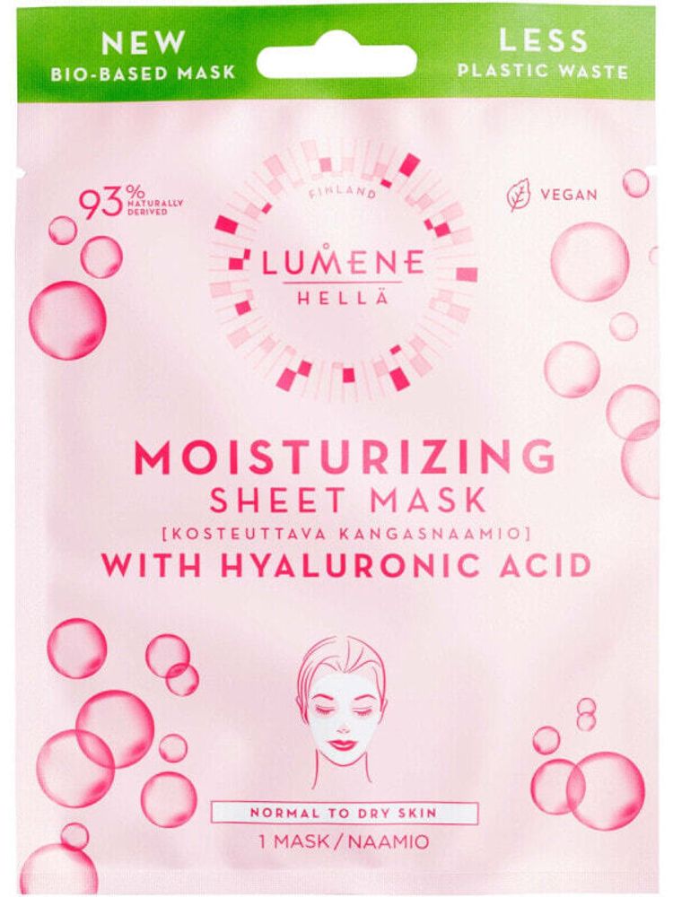 Маски Lumene Moisturizing Sheet Mask Увлажняющая тканевая маска с гиалуроновой кислотой