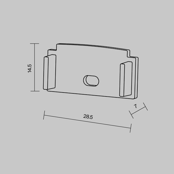 Комплект заглушек Maytoni (для профиля ALM-6214SB-S-2M/ALM-6214TB-S-2M) 2 шт 642008