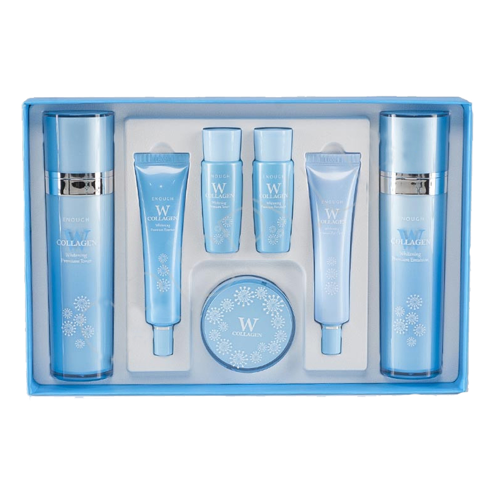 Enough W Collagen Whitening Premium Skin Care 5 Set бьюти-набор осветляющих средств с коллагеном