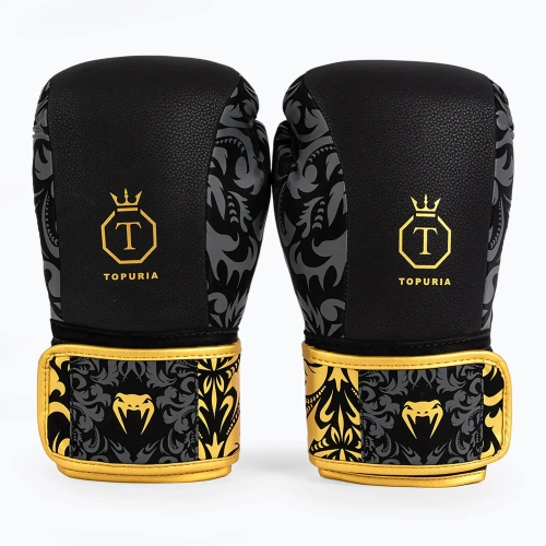 Боксёрские перчатки Venum x Ilia Topuria Unmatched Boxing black/gold