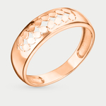 Кольцо женское из розового золота 585 пробы без вставок (арт. АКд738-4128)