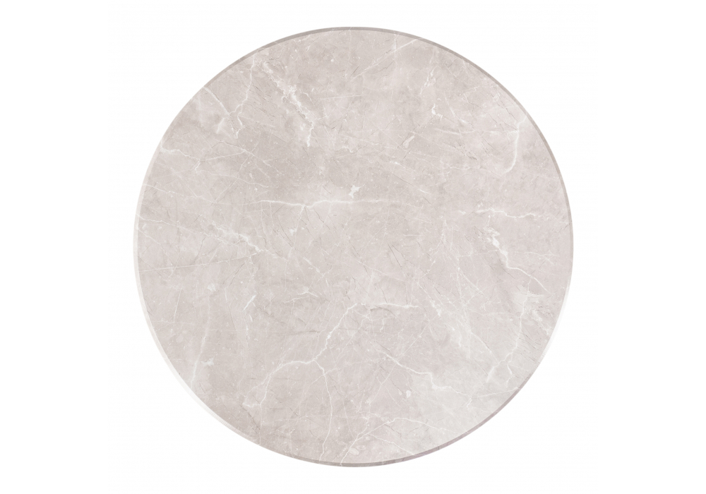 Стол деревянный Woodville Абилин 90 мрамор светло-серый, черный матовый, ножки черные