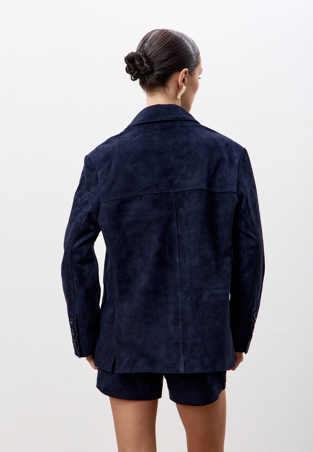 Жакет из натуральной замши