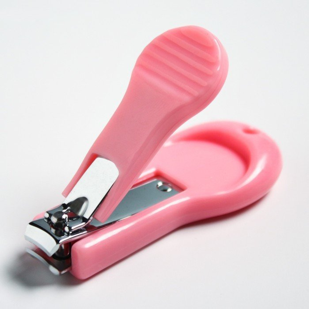 Детский маникюрный набор (ножницы, книпсер, пилка, пинцет), цвет розовый 4601141