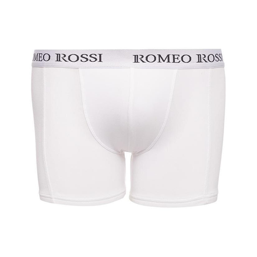 Мужские трусы боксеры удлиненные c резинкой Romeo Rossi белые RR7001-01