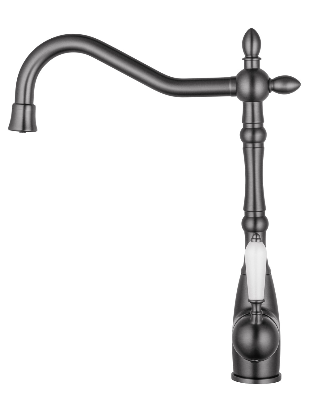 Смеситель для кухни c подключением фильтра WONZON & WOGHAND, Темный графит (WW-88458006-BGM)