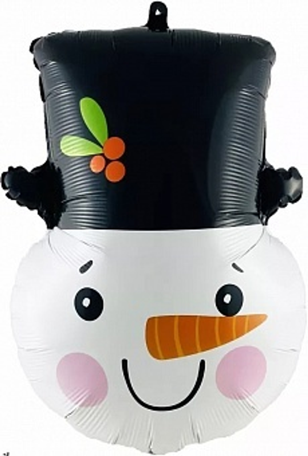 К Фигура Голова Снеговик в цилиндре 28''/71 см