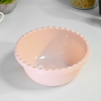 Миска 1,8л круглая, чайная роза