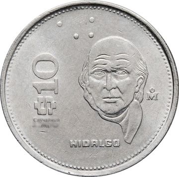10 песо 1985-1990 Мексика