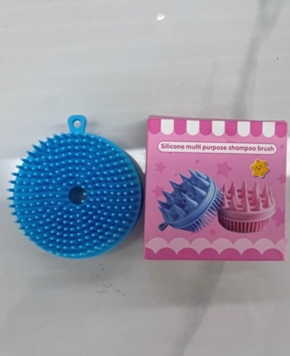 Щетка для вычесывания шерсти двухстороняя «Счастливый хвост!», цвет голубой, 8*4см (коробка)