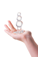 Анальная втулка-ёлочка Sexus Glass, стекло, 10,5 см