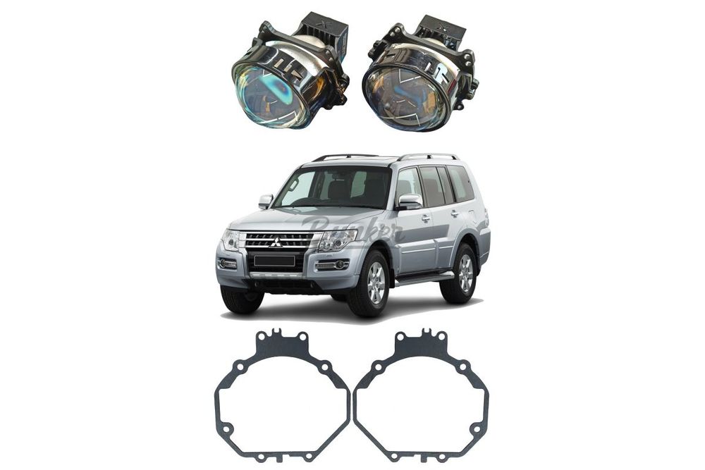 Комплект для замены штатных линз Mitsubishi Pajero IV 2006-2014