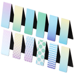 Закладки для книг МАГНИТНЫЕ "GRADIENT" набор 12 шт. 60x20 мм BRAUBERG (4 штуки в упаковке)