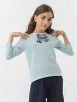 Джемпер голубой для девочки арт. AT824-1