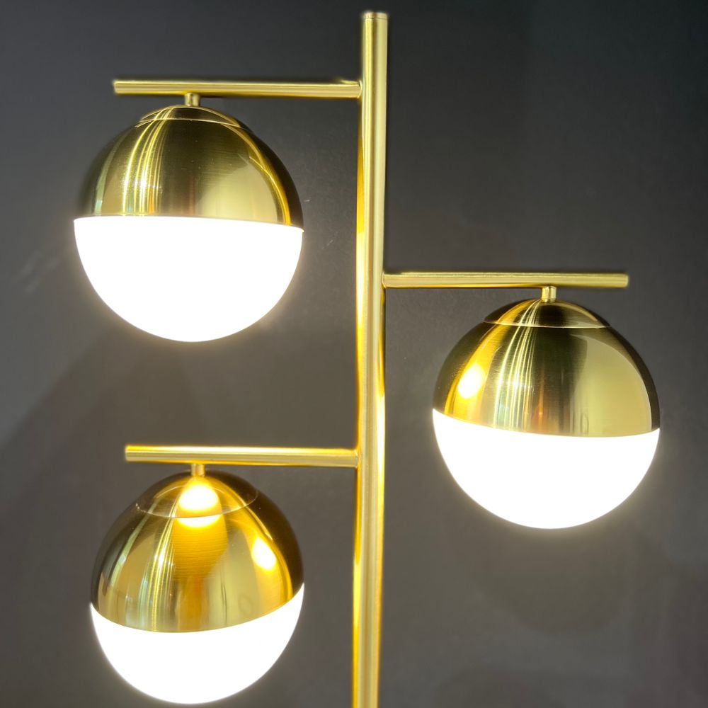 Торшер Geneva Glass Floor Lamp Triple