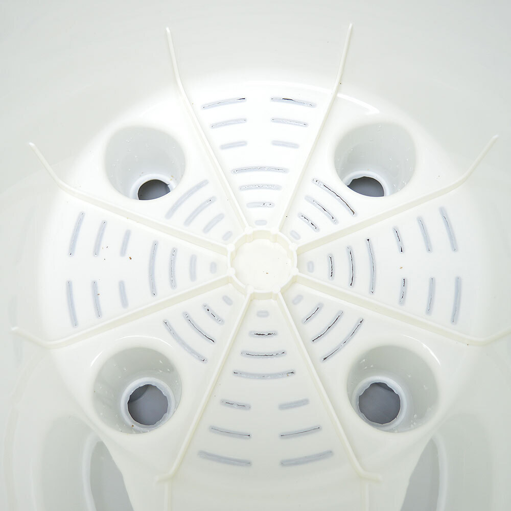 Горшок цветочный Sand 15,8л d320мм c дренажной вставкой, на колесиках, утренний туман