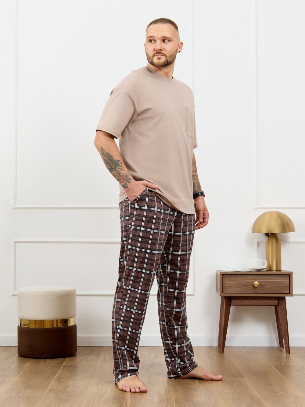 Костюм мужской Браун-3 Виотекс БЕЖЕВЫЙ